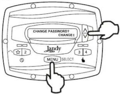 Jandy JEPR - Changement du mot de passe - 1