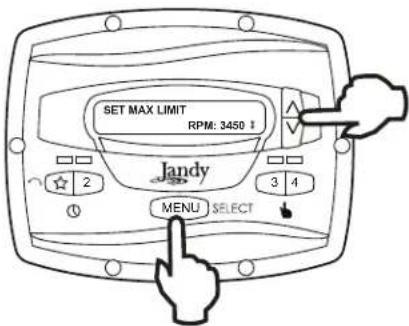 Jandy JEPR - Minimum and Maximum Pump Speeds - 2