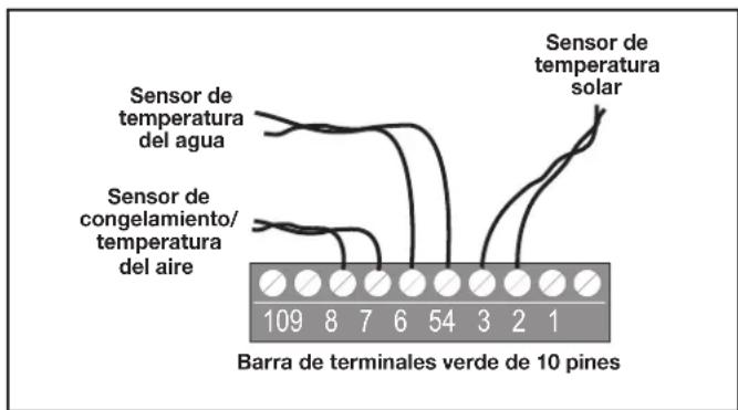 Jandy AquaLink RS All Button - Sensores de temperatura - 1