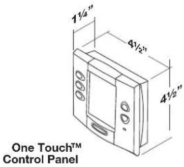 Jandy AquaLink RS All Button - Dimensions - 1