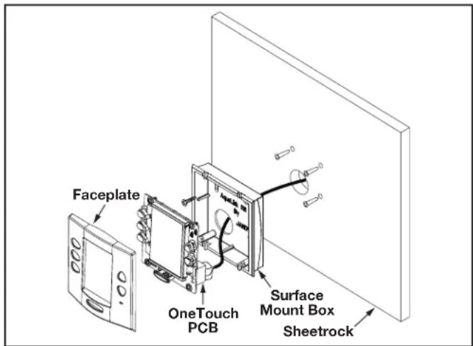 Jandy AquaLink RS All Button - Surface Mount OneTouch Indoor Installation - 1