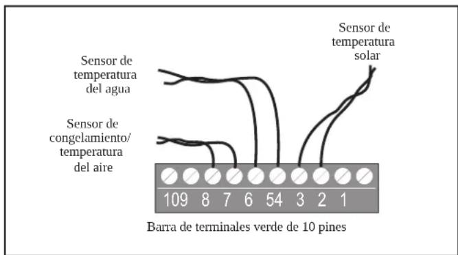 Jandy AquaLink RS OneTouch - Sensores de temperatura - 1