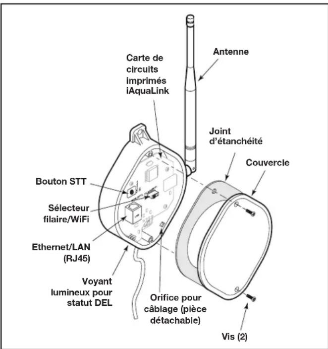Jandy AquaLink RS OneTouch - Connecter l'iaqualink au réseau domestique - méthode WPS (STT) (configuration wifi protégée) - 1