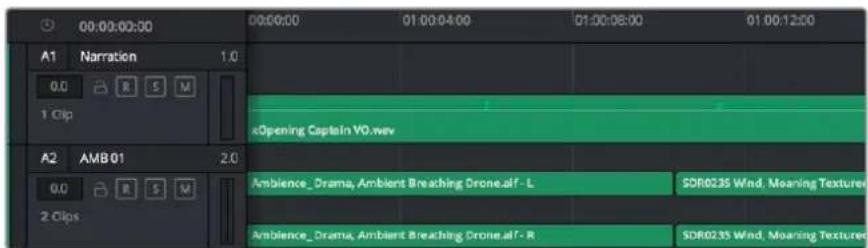 Blackmagic Design Pocket Cinema Camera 6K Pro - La timeline audio - 1