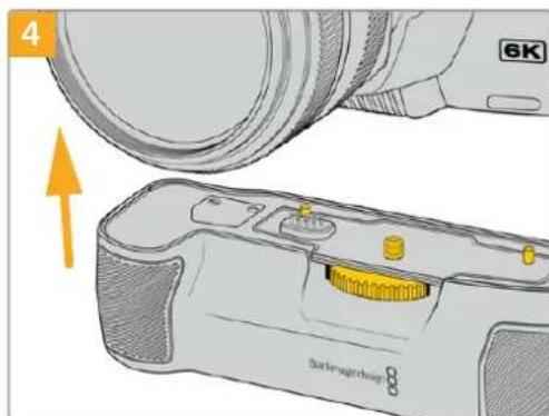 Blackmagic Design Pocket Cinema Camera 6K Pro - Fixer la blackmagic pocket camera battery pro grip - 4