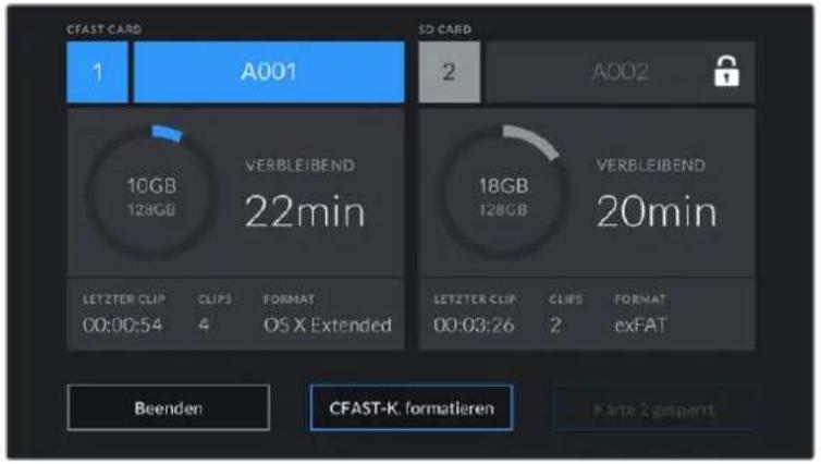 Blackmagic Design Pocket Cinema Camera 6K Pro - SD-Karten sperren und entsperren - 3