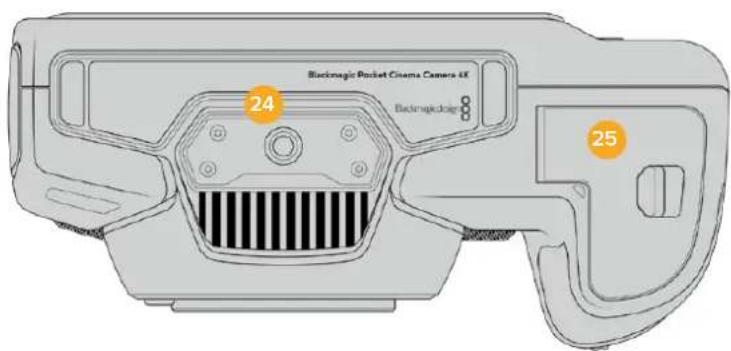 Blackmagic Design Pocket Cinema Camera 6K Pro - Camera Underside - 2