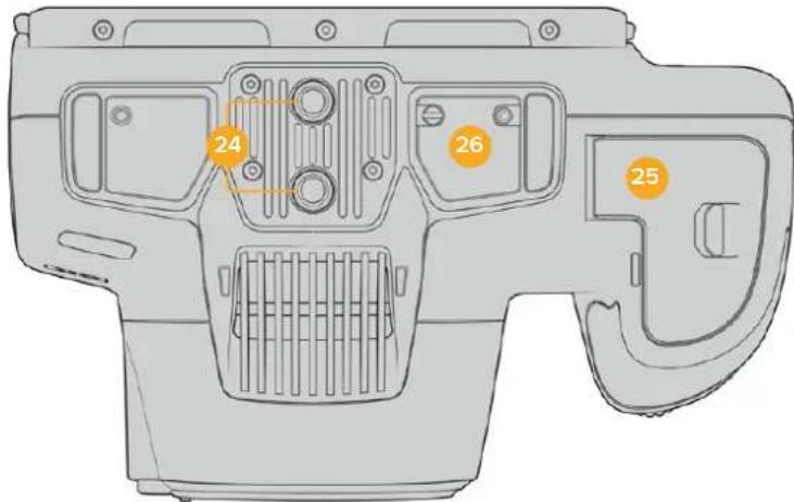 Blackmagic Design Pocket Cinema Camera 6K Pro - Face inférieure de la caméra - 1