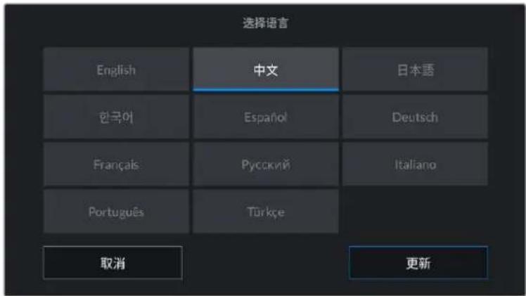 Blackmagic Design Pocket Cinema Camera 6K Pro - 语言 - 1