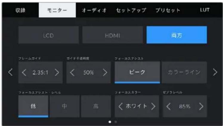Blackmagic Design Pocket Cinema Camera 6K Pro - 「 両方 (Both)」モニター設定1 - 1