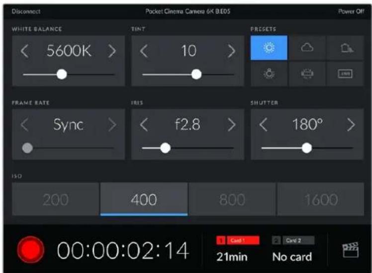 Blackmagic Design Pocket Cinema Camera 6K Pro - 使用Blackmagic Camera Control App控制您的摄影机 - 1