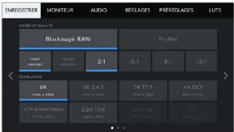 Blackmagic Design Pocket Cinema Camera 6K Pro - Menu de navigation - 1