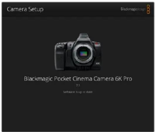 Blackmagic Design Pocket Cinema Camera 6K Pro - Aktualisierung der Kamerasoftware auf Mac - 1