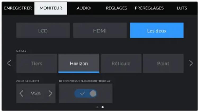 Blackmagic Design Pocket Cinema Camera 6K Pro - Paramètre les deux de l'onglet moniteur – page 2 - 1