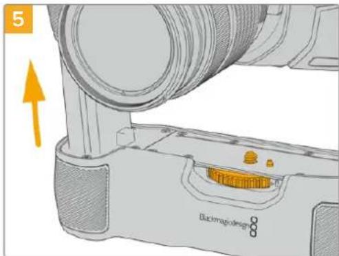 Blackmagic Design Pocket Cinema Camera 6K Pro - Attaching Blackmagic Pocket Camera Battery Grip - 5