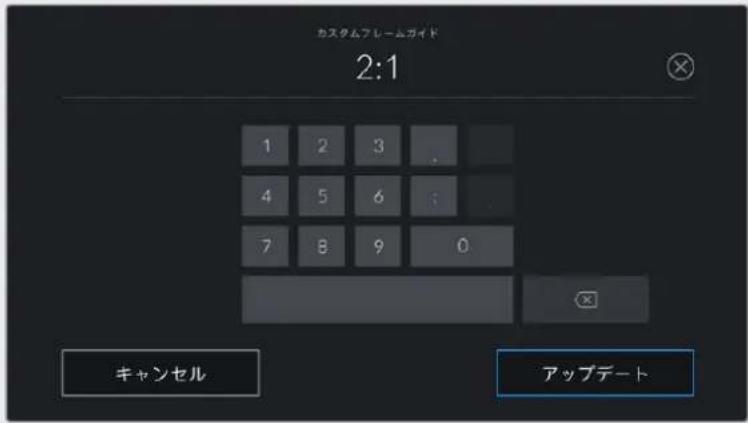 Blackmagic Design Pocket Cinema Camera 6K Pro - カスタムフレームガイド・レシオ - 1