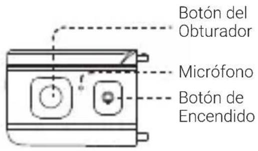 Botón del Obturador Micrófono Botón de Encendido