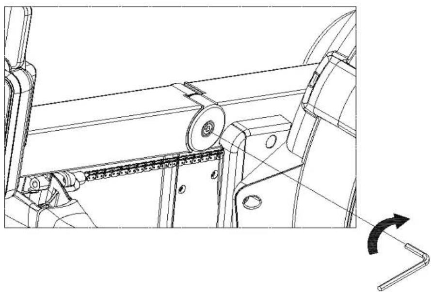 Maxxus AirRow - Réglage du montant du moniteur de la console - 1