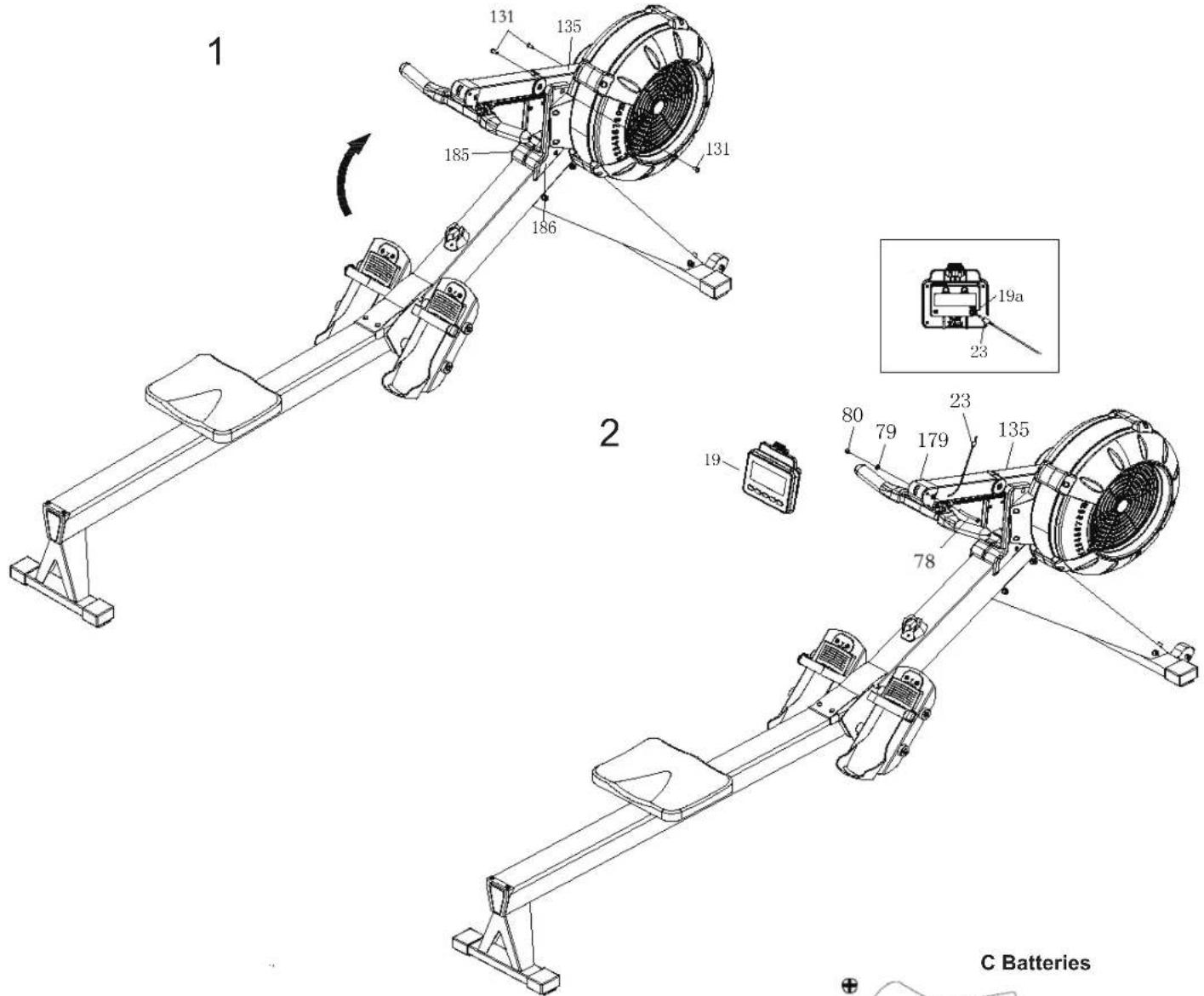 Maxxus AirRow - Étape 5: assembler le cockpit - 1
