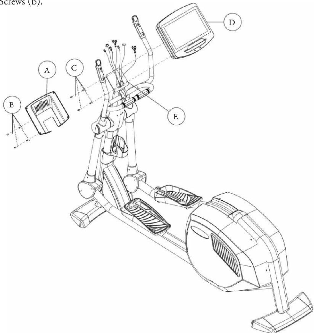 BH FITNESS LK700E CORE - STEP 5: INSTALLING CONSOLE - 1