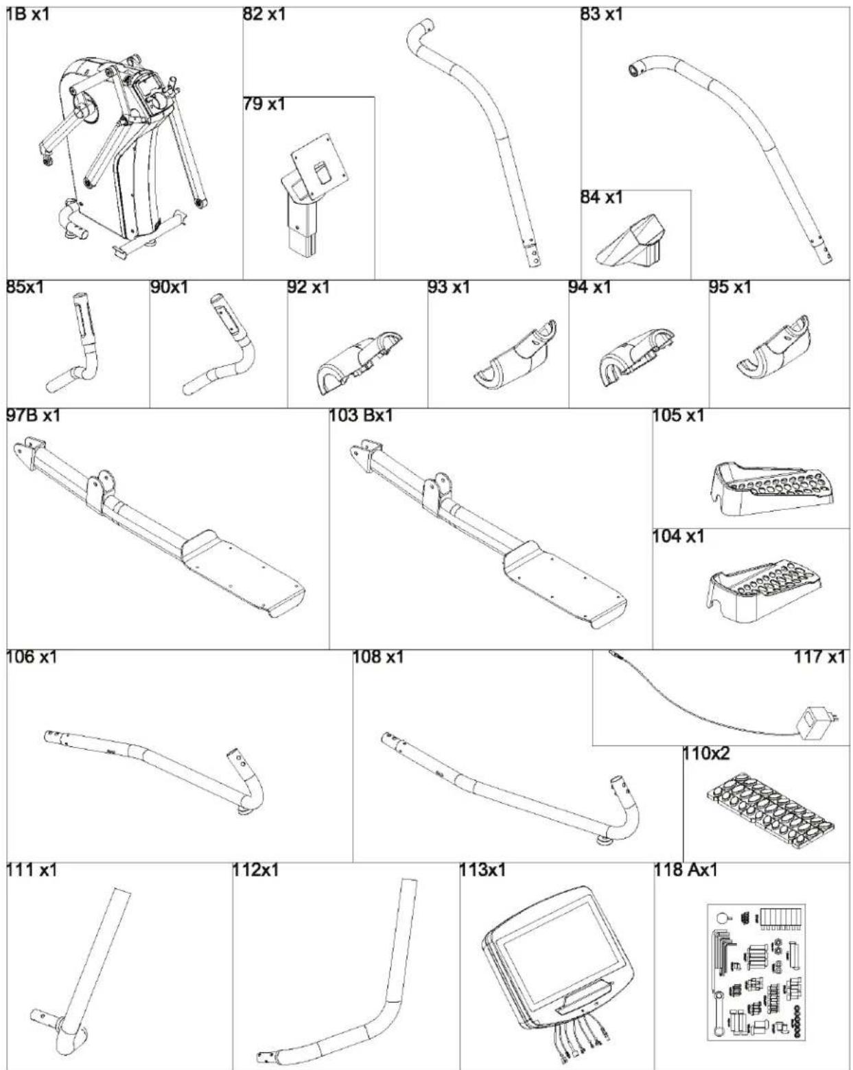 BH FITNESS LK700X CORE - ASSEMBLY INSTRUCTIONS - 1