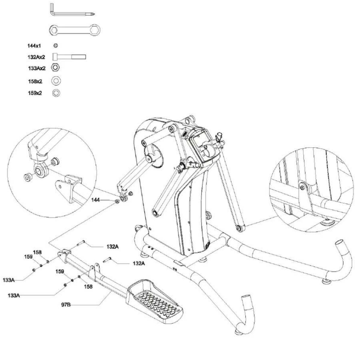 BH FITNESS LK700X CORE - INSTRUCTIONS D'ASSEMBLAGE - 1