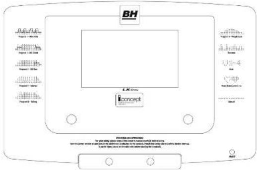 BH FITNESS LK500Ti - FONCTIONNEMENT DE LA CONSOLE - 1