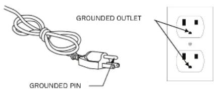 BH FITNESS LK500Ti - GROUNDING INSTRUCTIONS EXERCISE INSTRUCTION - 1