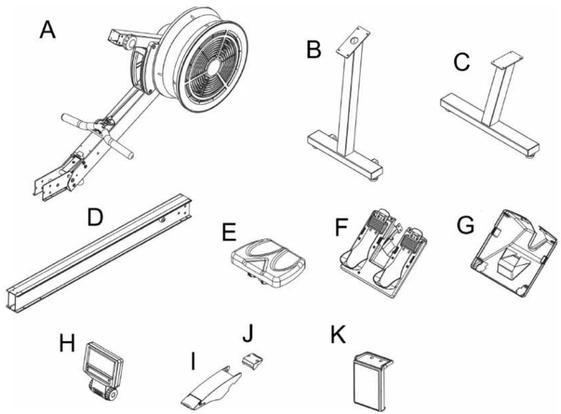 BH FITNESS LK700RW - ASSEMBLY PARTS - 1