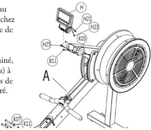 BH FITNESS LK700RW - Étape 4: branchez et installez la console - 1