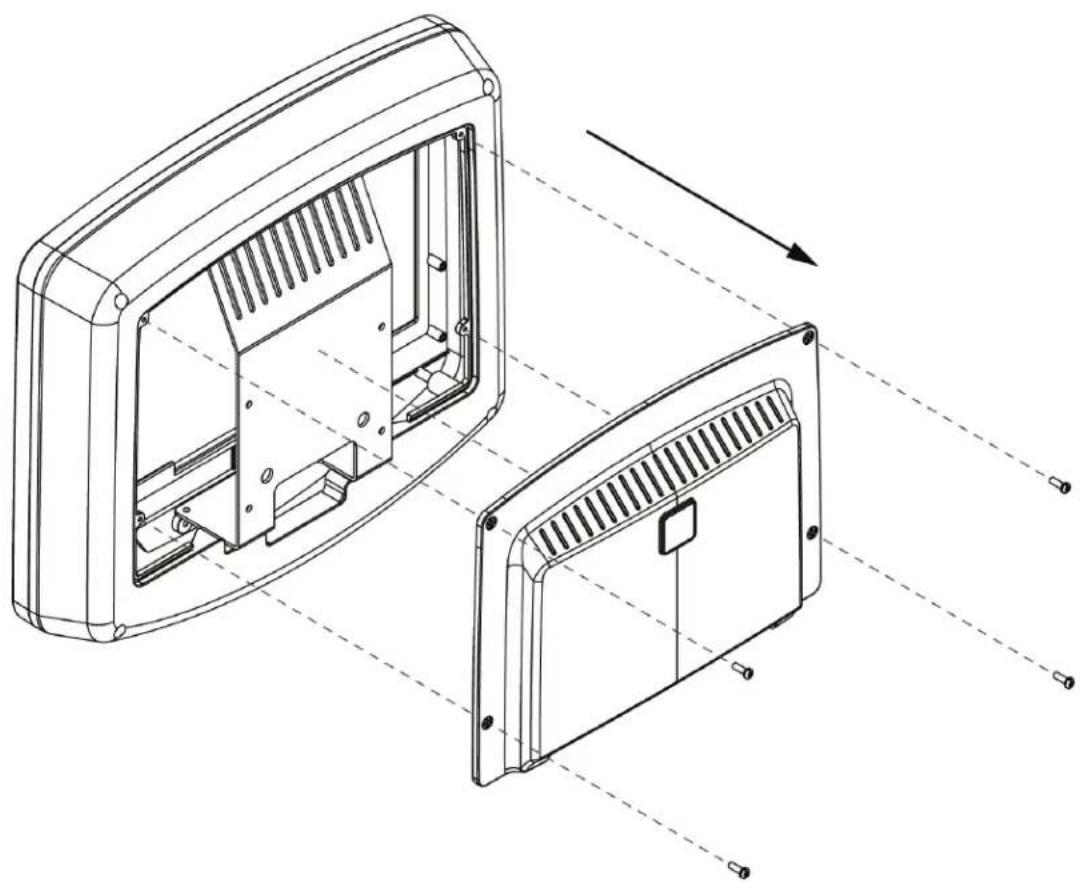 BH FITNESS LK700T CORE - STEP 6: TAKING OFF THE BACK OF THE CONSOLE - 1