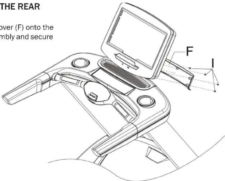 BH FITNESS LK700T CORE - STEP 8: INSTALLING THE REAR BRACKET COVER - 1