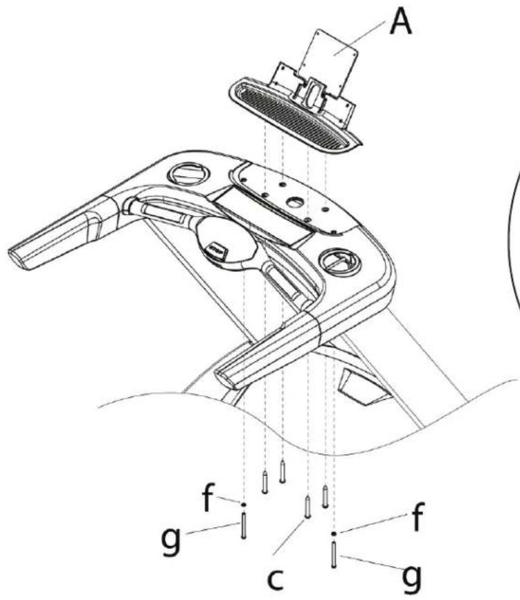 BH FITNESS LK700T CORE - STEP 5: INSTALLING THE BRACKET ASSEMBLY - 1