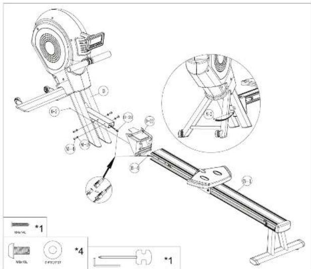 BH FITNESS S1RW - Étape 3 - 1