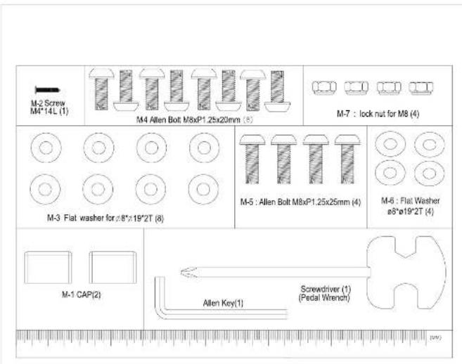 BH FITNESS S1RW - INSTRUCTIONS D'ASSEMBLAGE - 1