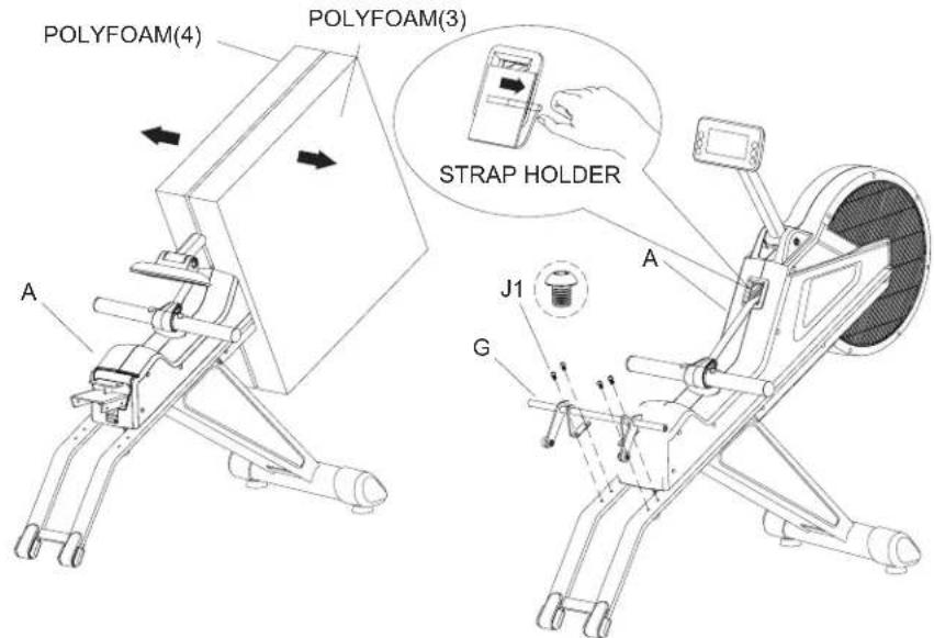 BH FITNESS LK500RW - STEP 3: Pedal Connection Tube Assembly - 1