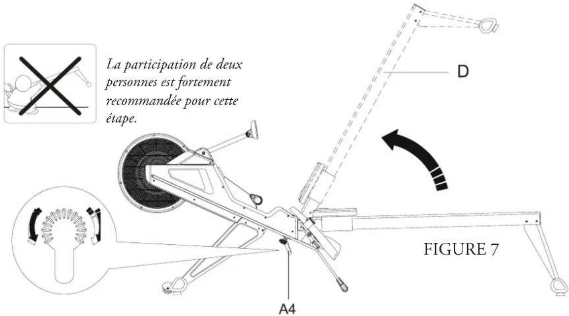BH FITNESS LK500RW - Étape 7: repliez la machine pour le ranger - 1