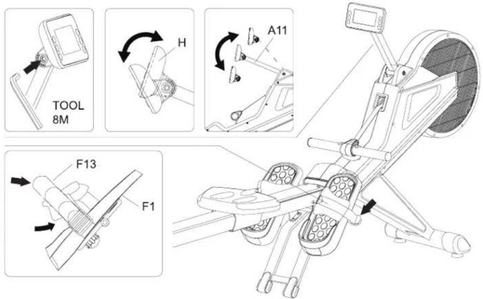 BH FITNESS LK500RW - STEP 11: Pedal Strap Adjustment - 1