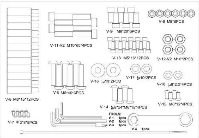 BH FITNESS S3XiB - INSTRUCTIONS D'ASSEMBLAGE - 1