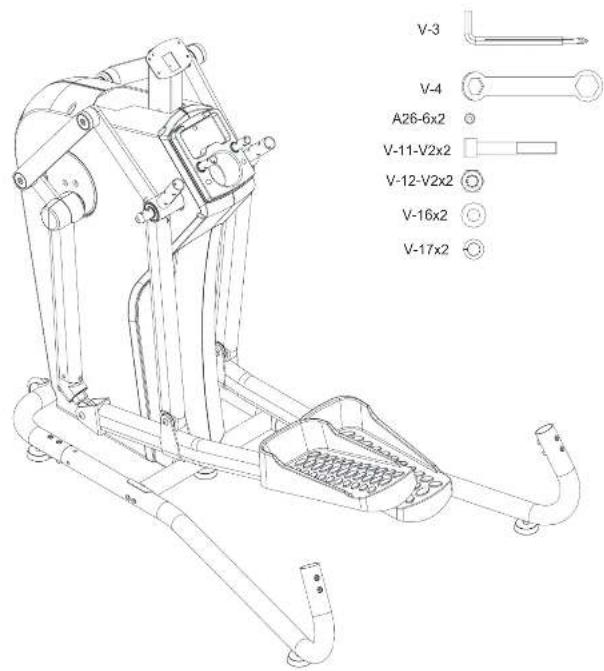 BH FITNESS S3XiB - INSTRUCTIONS D'ASSEMBLAGE - 1
