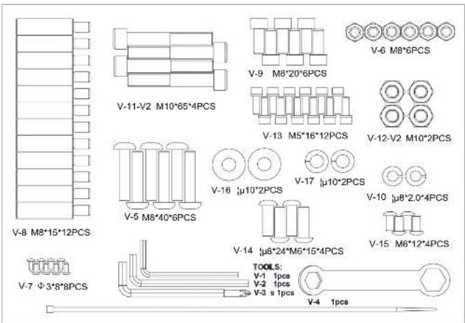 BH FITNESS S3XiB - ASSEMBLY INSTRUCTIONS - 1