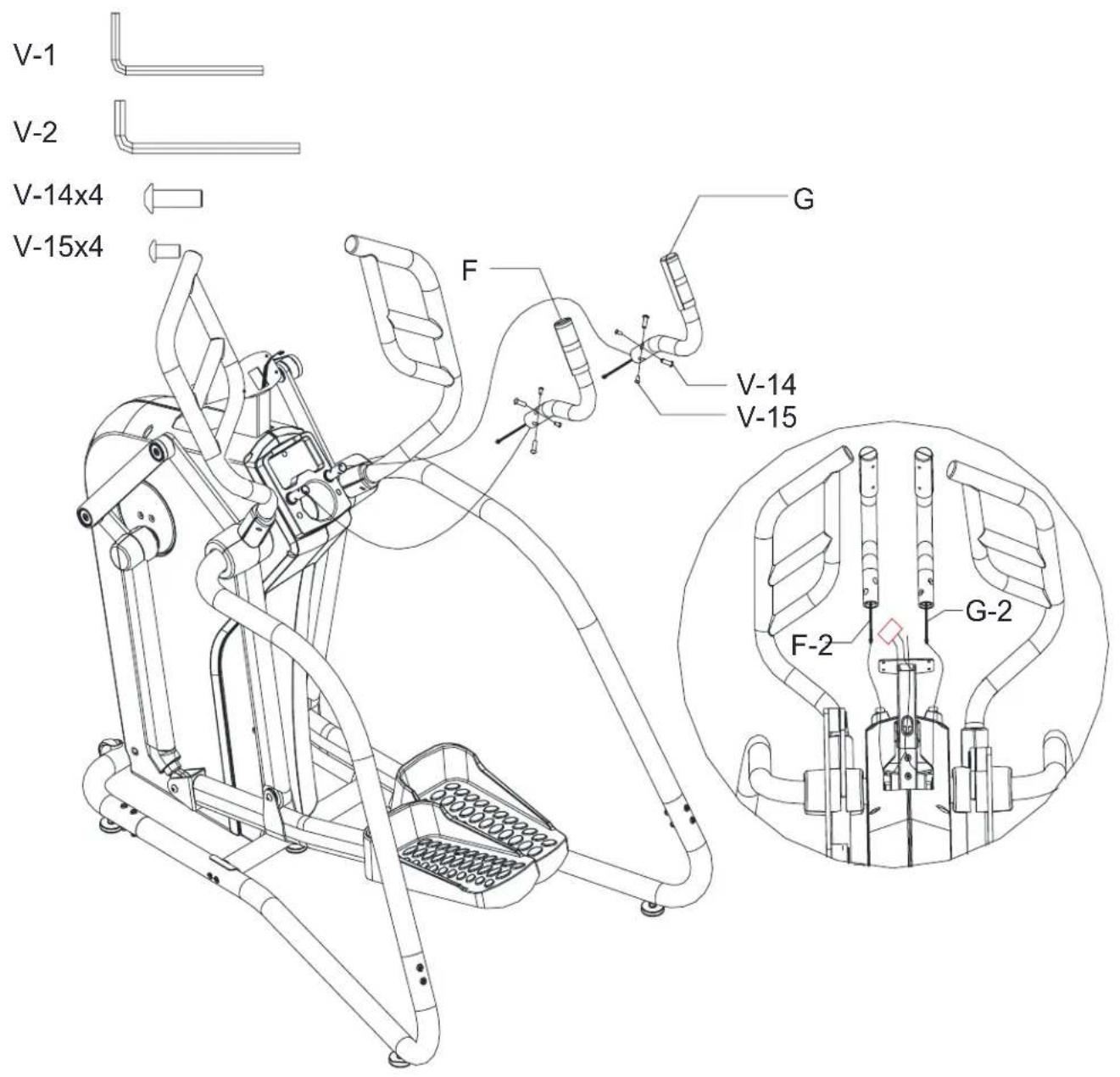 BH FITNESS S5XiBCOM - INSTRUCTIONS D'ASSEMBLAGE - 1