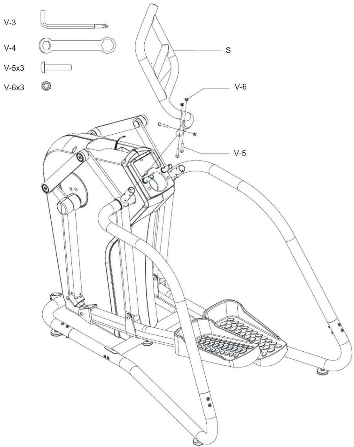 BH FITNESS S5XiBCOM - INSTRUCTIONS D'ASSEMBLAGE - 1