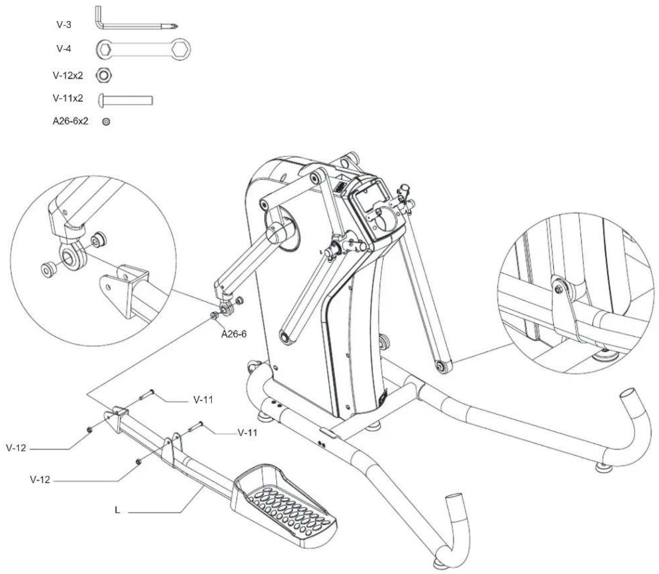 BH FITNESS S5XiBCOM - INSTRUCTIONS D'ASSEMBLAGE - 1