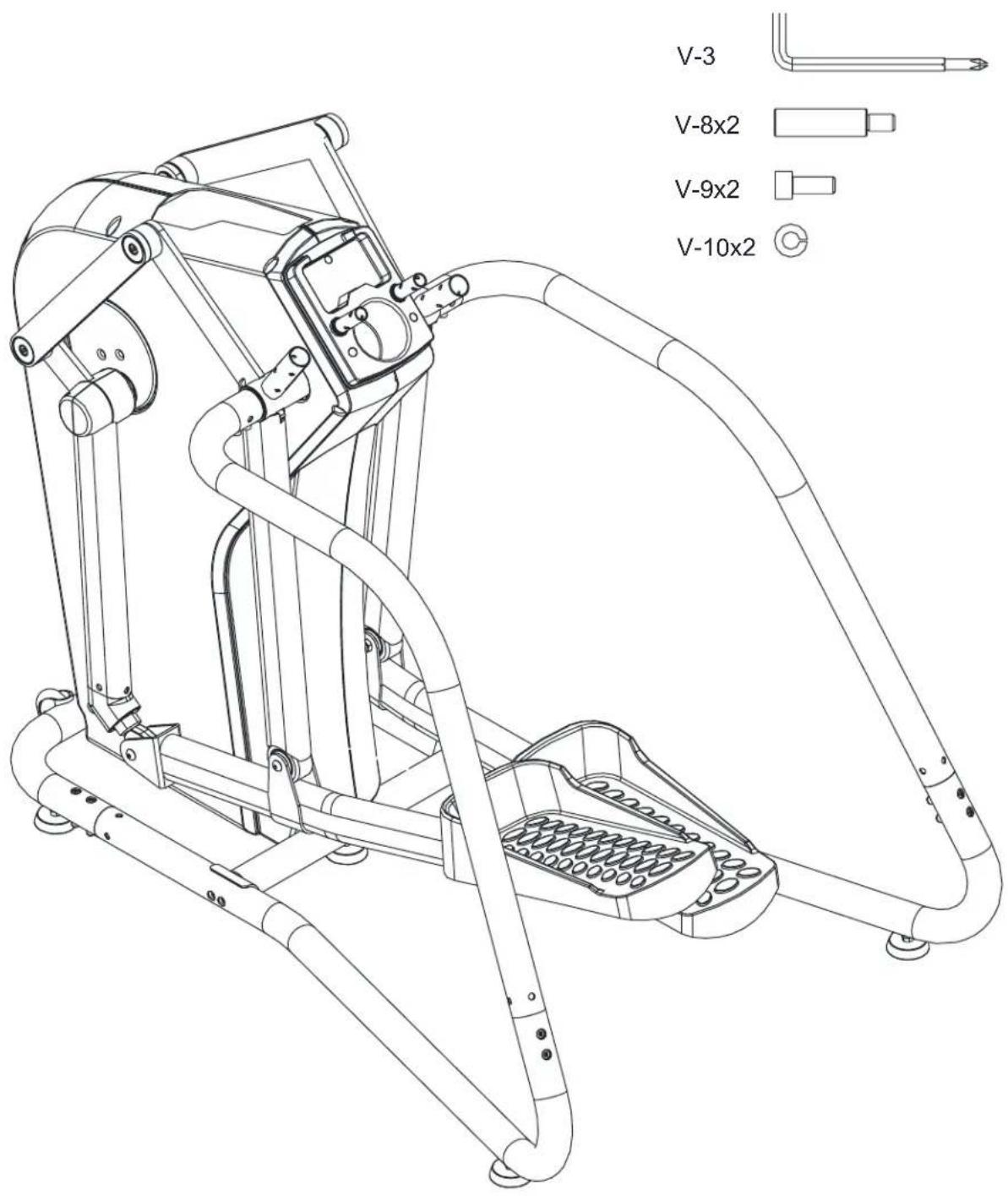BH FITNESS S5XiBCOM - ASSEMBLY INSTRUCTIONS - 1