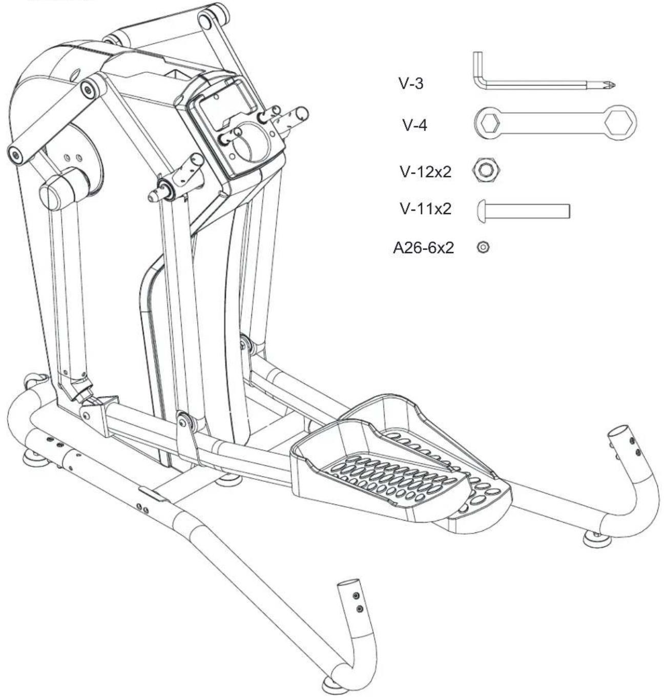 BH FITNESS S5XiBCOM - INSTRUCTIONS D'ASSEMBLAGE - 1
