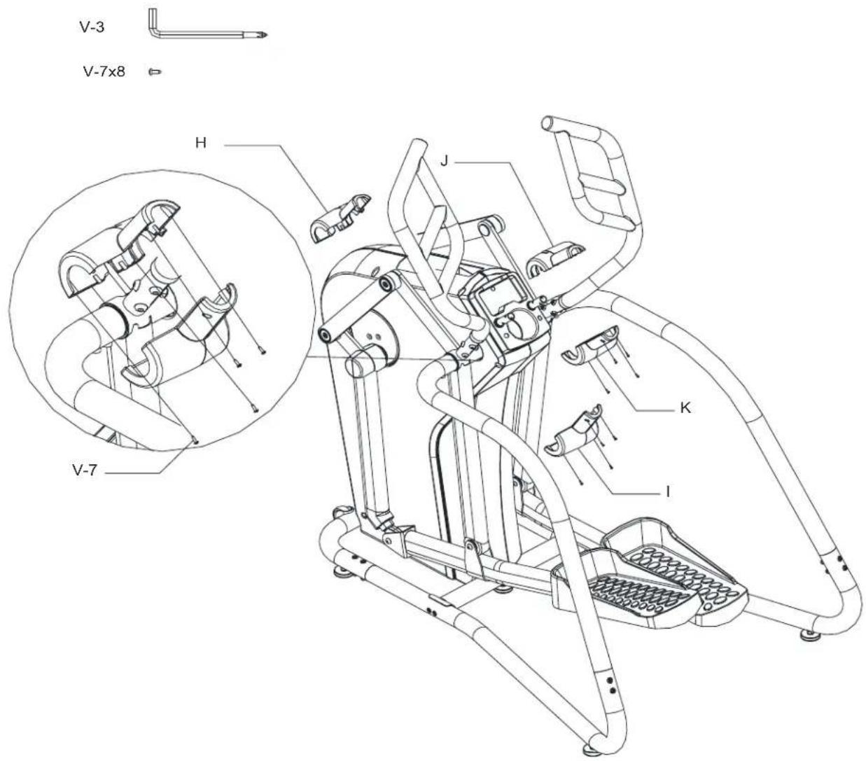 BH FITNESS S5XiBCOM - ASSEMBLY INSTRUCTIONS - 1