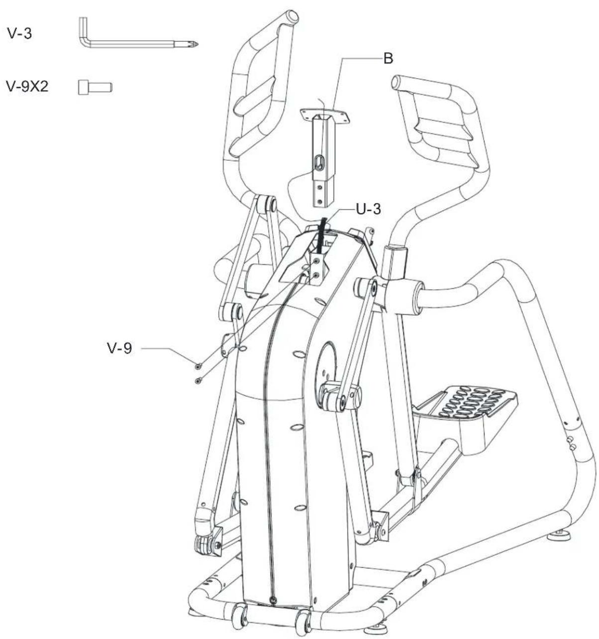 BH FITNESS S5XiBCOM - ASSEMBLY INSTRUCTIONS - 1