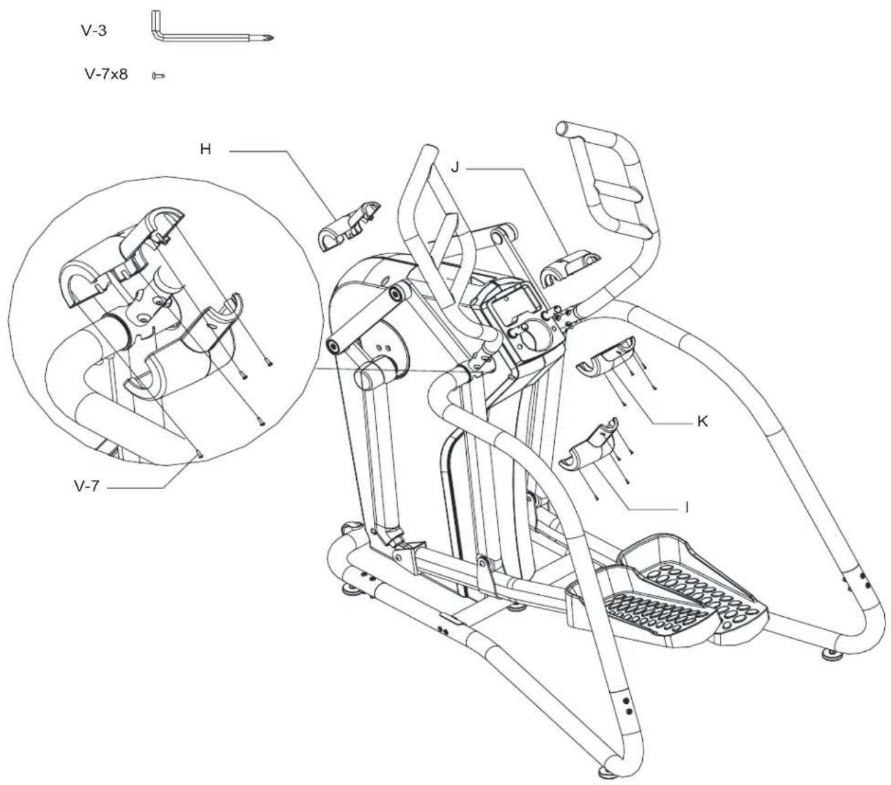 BH FITNESS S5XiBCOM - INSTRUCTIONS D'ASSEMBLAGE - 1