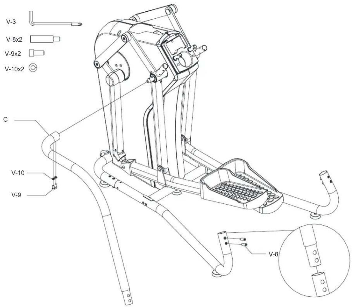 BH FITNESS S5XiBCOM - ASSEMBLY INSTRUCTIONS - 1